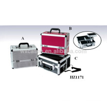 professional aluminum cosmetic bags cases with multy colors